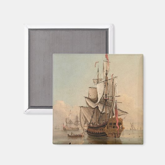 Verzending in een kalm | Peter Monamy Magneet (Voorkant / Achterkant)