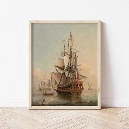 Verzending in een kalm | Peter Monamy Poster