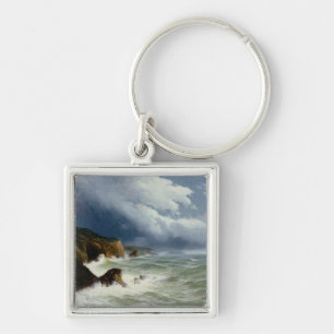 Verzending in open Zeeen, 1882 (olie op canvas) Sleutelhanger