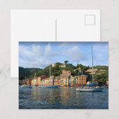 Verzending naar Portofino, Briefkaart van Italië (Voorkant / Achterkant)