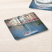 Verzending naar Portofino, Italia-Onderzetters Kartonnen Onderzetters (Schuin)