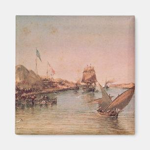 Verzending op het Suezkanaal Magneet