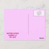 Verzending per post briefkaart (Achterkant)