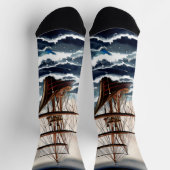 Verzending per Zee in golven en Storm Sokken (Top)