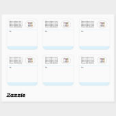 Verzending Stickers Aangepaste Logo & adres 3" (Vel)