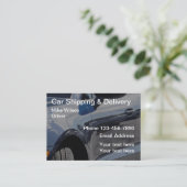 Verzending van auto's en levering visitekaartje (Staand voorkant)