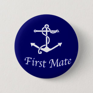 Verzending van de Button First Mate Pinback