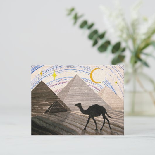 Verzending van de woestijn briefkaart (Staand voorkant)