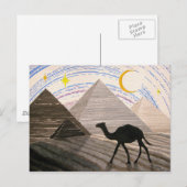 Verzending van de woestijn briefkaart (Voorkant / Achterkant)