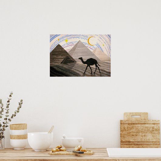 Verzending van de woestijn poster (Keuken)