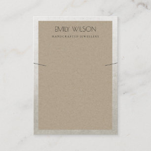 VERZENDING VAN ELEGANT SILVER GRENS RUST KRAFT KET VISITEKAARTJE