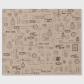 verzending van Kraft Paper Style Cadeaupapier (Vlak)