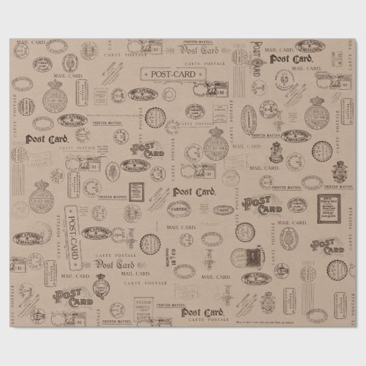  verzending van Kraft Paper Style Cadeaupapier (Vlak)