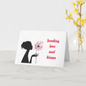 VERZENDING VAN LOVE/KISSES NAAR HUSBAND OP TWEEDE  KAART (Gele Bloem)