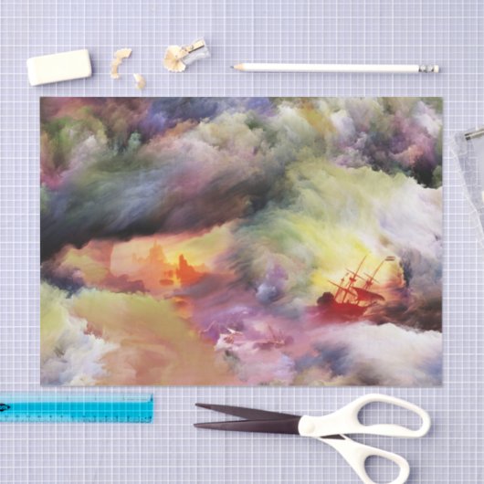 Verzending wolken - Weefselpapier Tissuepapier (Craft)