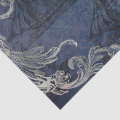 verzendingen op blauwe ontkoppeling tissuepapier (Detail)