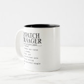 Verzendingsmanager Tweekleurige Koffiemok (Voorkant links)