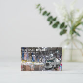 verzendingssysteem | vrachtwagenchauffeur visitekaartje (Staand voorkant)