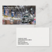 verzendingssysteem | vrachtwagenchauffeur visitekaartje (Voorkant / Achterkant)