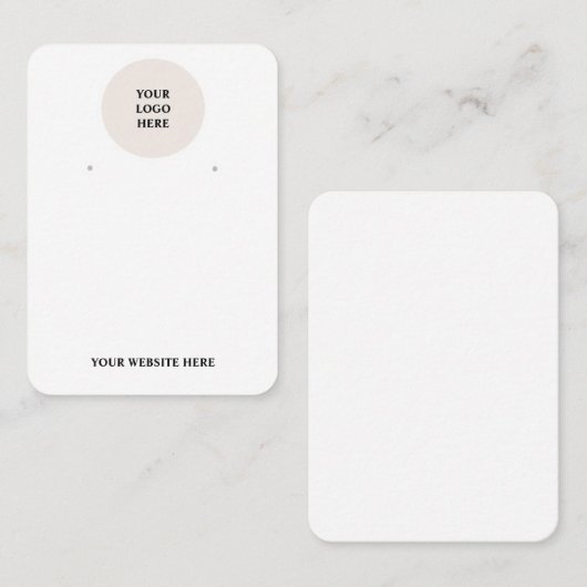 Verzendkaart 3,5 x 2,5 inch visitekaartje (Voorkant / Achterkant)