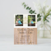 Verzendkaart save-the-date aankondigingskaart (Staand voorkant)