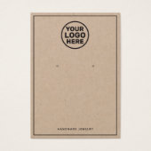 Verzendkaart voor Logo Kraft Visitekaartje (Voorkant)