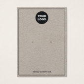 Verzendkaart voor Logo Kraft Visitekaartje (Voorkant)