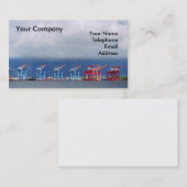 Verzendkranen en containers visitekaartje (Voorkant / Achterkant)