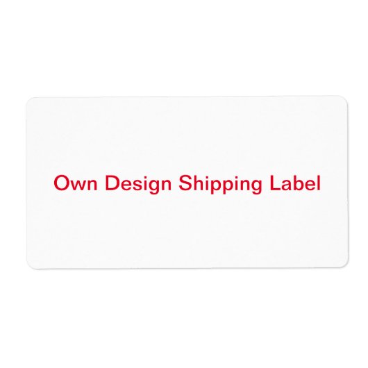 Verzendlabel (Voorkant)