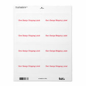 Verzendlabel (Full Sheet)