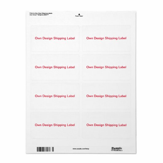 Verzendlabel (Full Sheet)