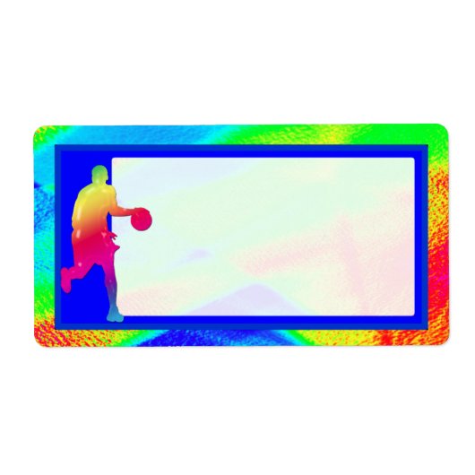 Verzendlabel Basketball Lights (Voorkant)