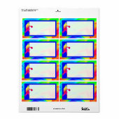 Verzendlabel Basketball Lights (Full Sheet)