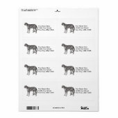 Verzendlabel cheeta (Full Sheet)