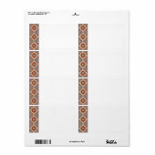 Verzendlabel Islamitische geometrische patronen (Full Sheet)
