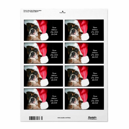 Verzendlabel kerstbox (Full Sheet)