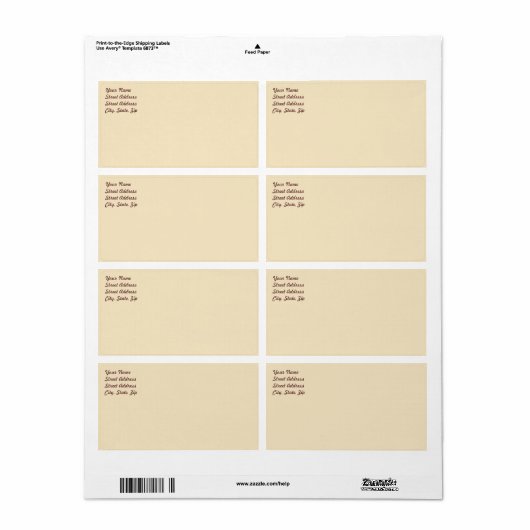 Verzendlabel maken (Full Sheet)