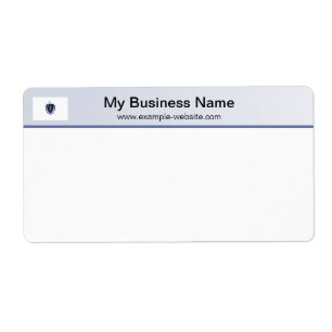 Verzendlabel Massachusetts Flag Header