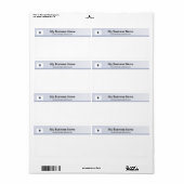 Verzendlabel Massachusetts Flag Header (Full Sheet)