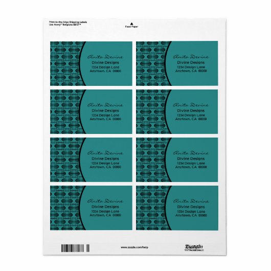 Verzendlabel Oude objecten (Full Sheet)