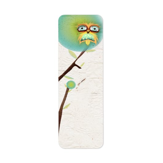 Verzendlabel Owl Etiket (Voorkant)