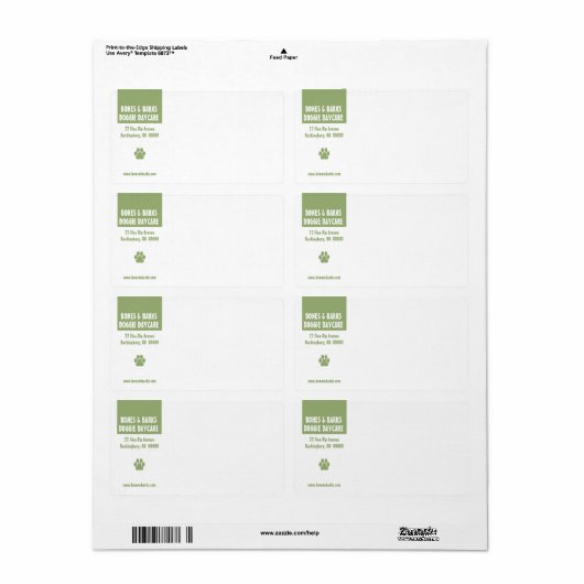 Verzendlabel Pauw Afdrukken (Full Sheet)