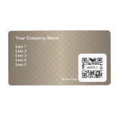 Verzendlabel Sjabloon Generic Brown Lijst (Voorkant)