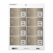 Verzendlabel Sjabloon Generic Brown Lijst (Full Sheet)
