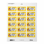 Verzendlabel Spaanse Souvenirs Etiket (Full Sheet)