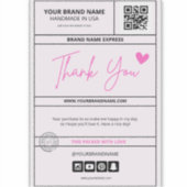  verzendlabel sticker (Voorkant)