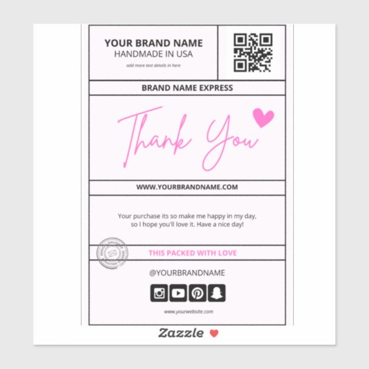  verzendlabel sticker (Vel)