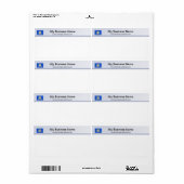Verzendlabel van de Connecticut-vlagkoptekst (Full Sheet)