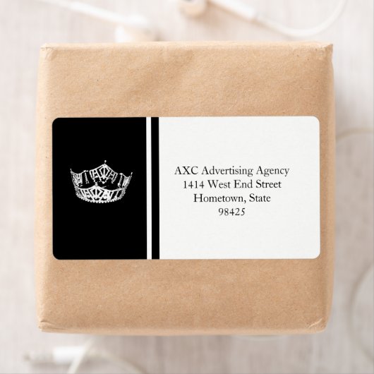 Verzendlabel van de verkiezingskroon (Insitu)