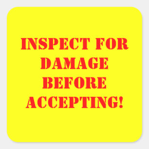 Verzendlabel Vierkante Sticker